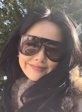 复古豹纹超大框防风防晒墨镜女潮