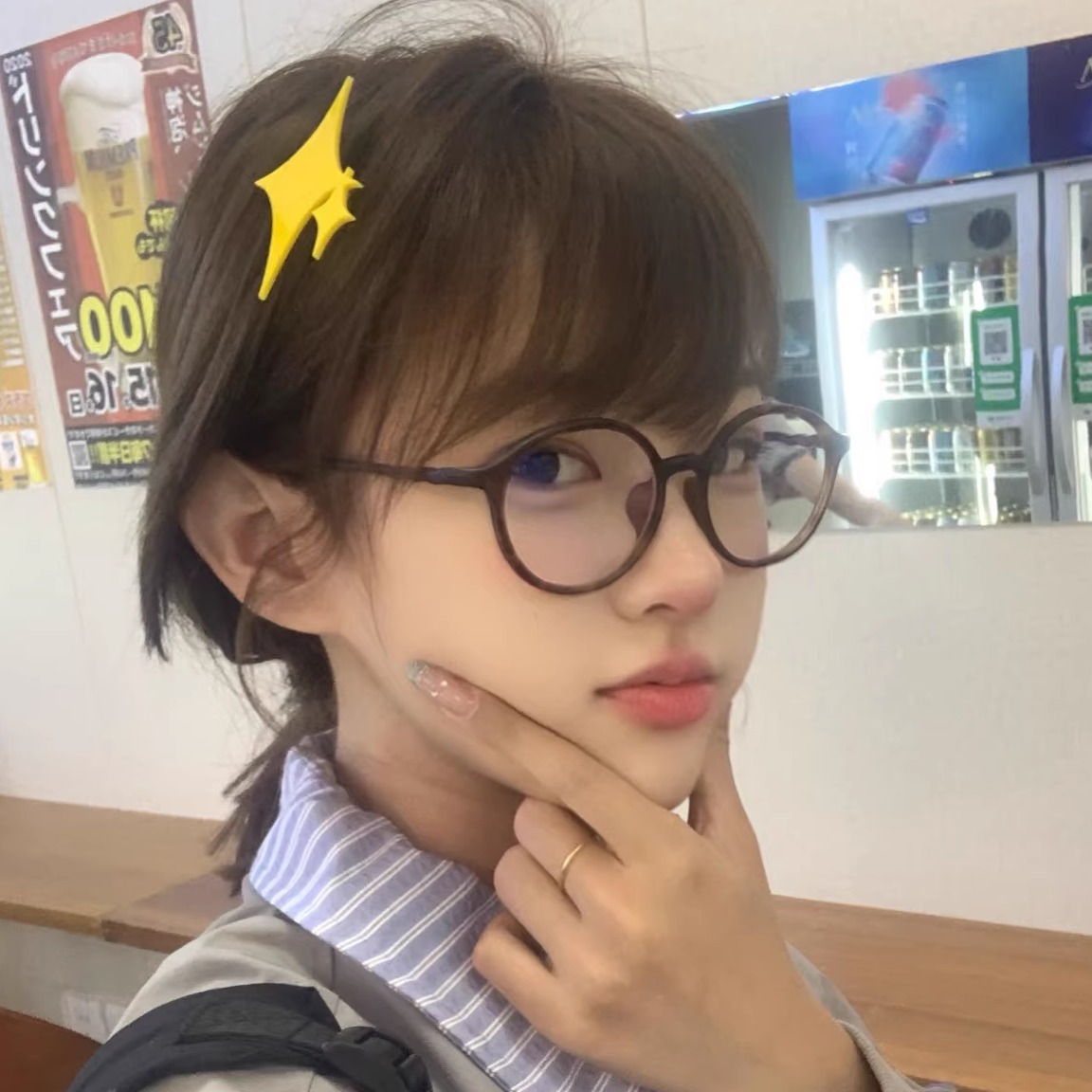 日系玳瑁近视眼镜超轻显脸小女潮