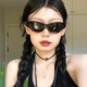 2025新款 折叠偏光猫眼墨镜女便携式 太阳镜欧美风高级感度假太阳镜
