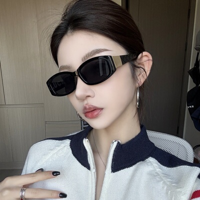 复古高级网感猫眼墨镜方圆脸显瘦