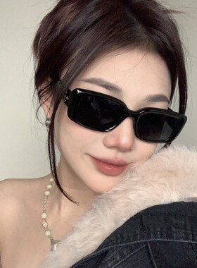 2025韩国新个性方形黑色太阳眼镜