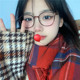 韩版 潮女复古茶色超轻椭圆框学生配近视眼镜素颜网红小红书防蓝光