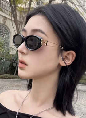 gm猫眼偏光墨镜女复古显脸小