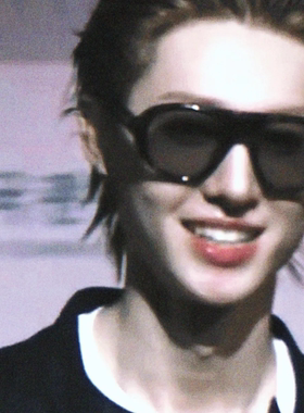 韩潮男马丁同款黑框显瘦太阳眼镜