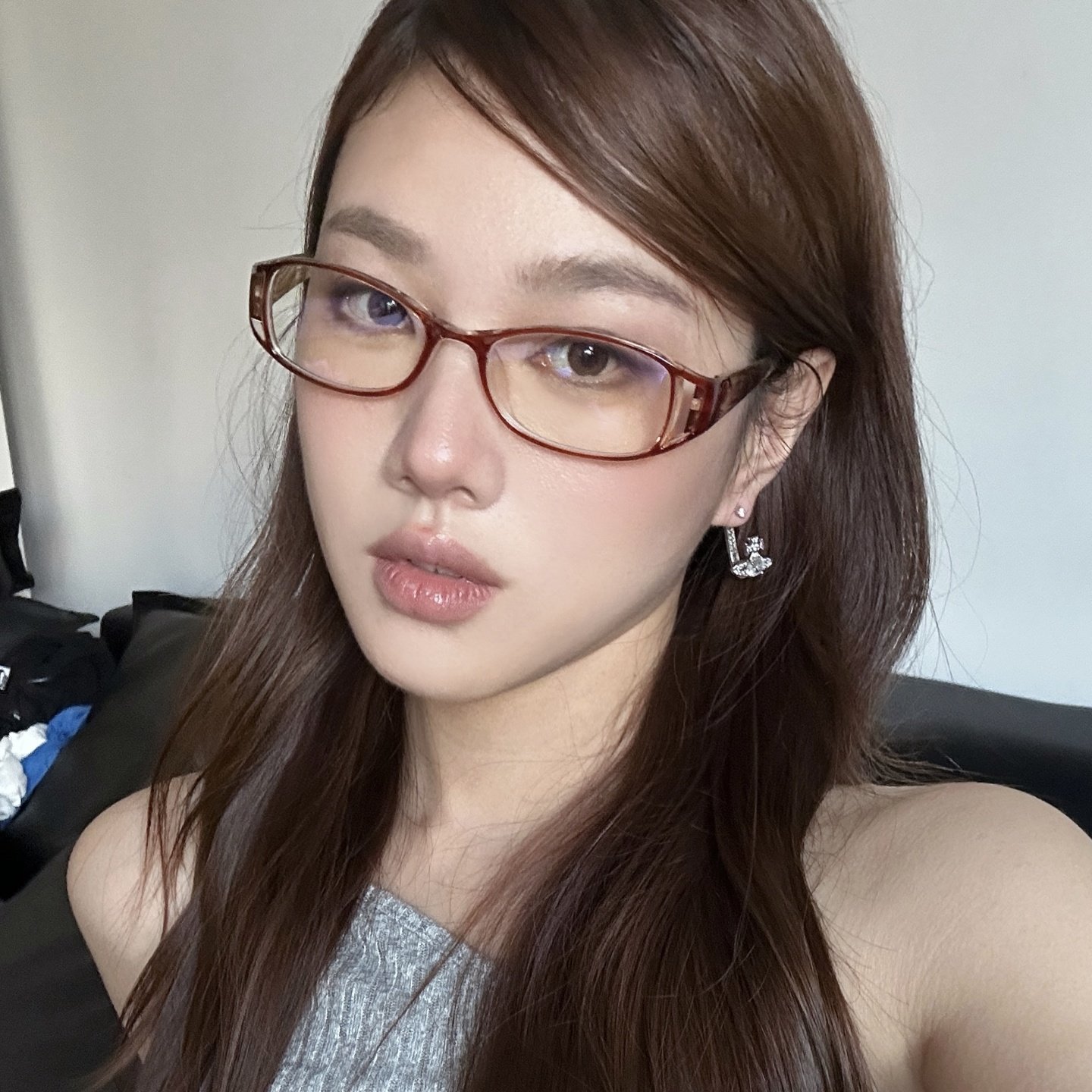 复古千禧中古亚裔风素颜花纹眼镜女日系超轻配近视老花高度数网感