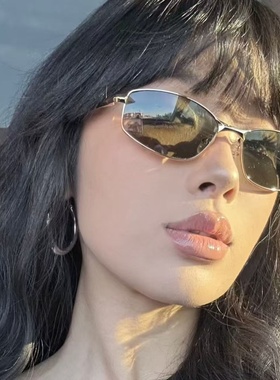 韩系老钱风猫眼方圆显瘦防晒墨镜