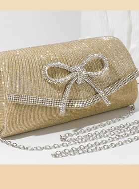 2025新款钻石晚宴包精致高级感手提包配礼服的手拿包宴会手拎包