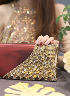 2025款巨好看的包包富家千金晚宴手包女小包手拿礼服手包中式婚包