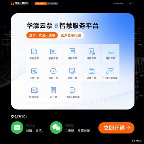 手机开票扫码开票多功能开票多人开票二维码开票发票邮箱交付