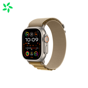 适用applewatch高山回环式表带ultra2新款苹果s10手表iWatch8腕带s9靛蓝色se2尼龙s6编织5运动男女49mm小麦色