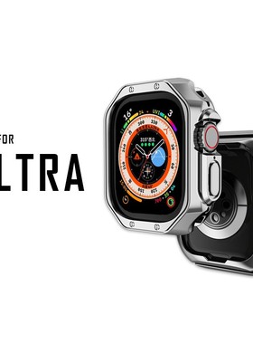 适用iwatch123456se78s9ultra49软保护壳TPU新款边框软42mm38/44外潮防摔风ins个性45applewatch41