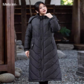 美丽客栈中老年妈妈专属美丽客栈加厚保暖棉服大码 连帽长款 外套女