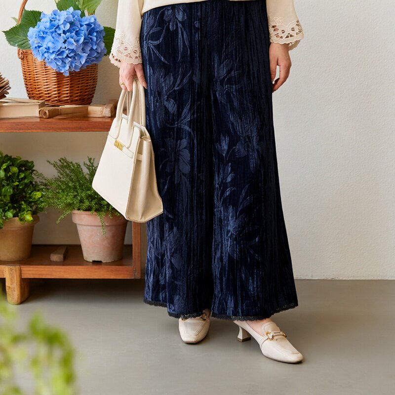 美丽客栈高端大码胖mm巨显瘦直筒裤子女加肥加大宽松阔腿休闲长裤