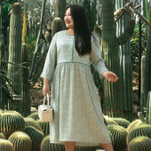 女装 2025新款 秋装 高端大码 胖mm特大码 连衣裙遮肉显瘦高级感a字裙