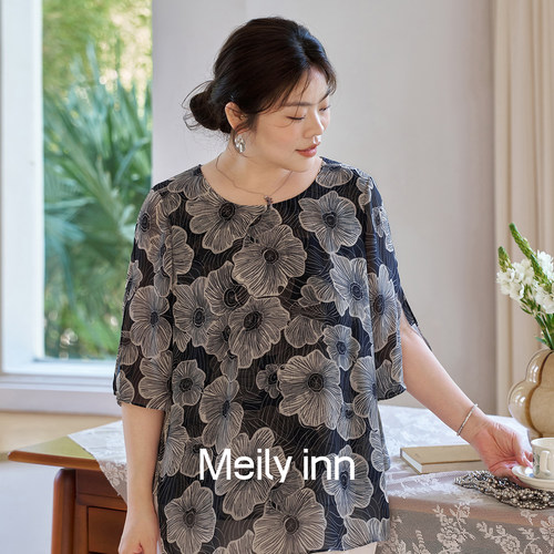 美丽客栈高档大码女装T恤上衣轻熟小众不撞款2026超火减龄超好看