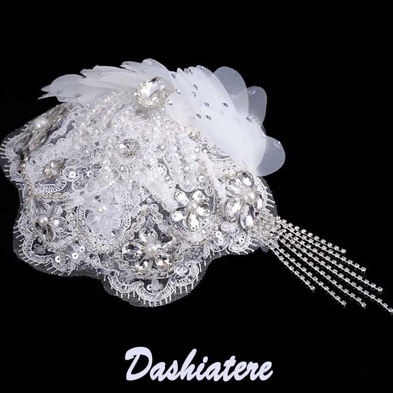 婚纱发夹Dashiatere装饰边夹复古