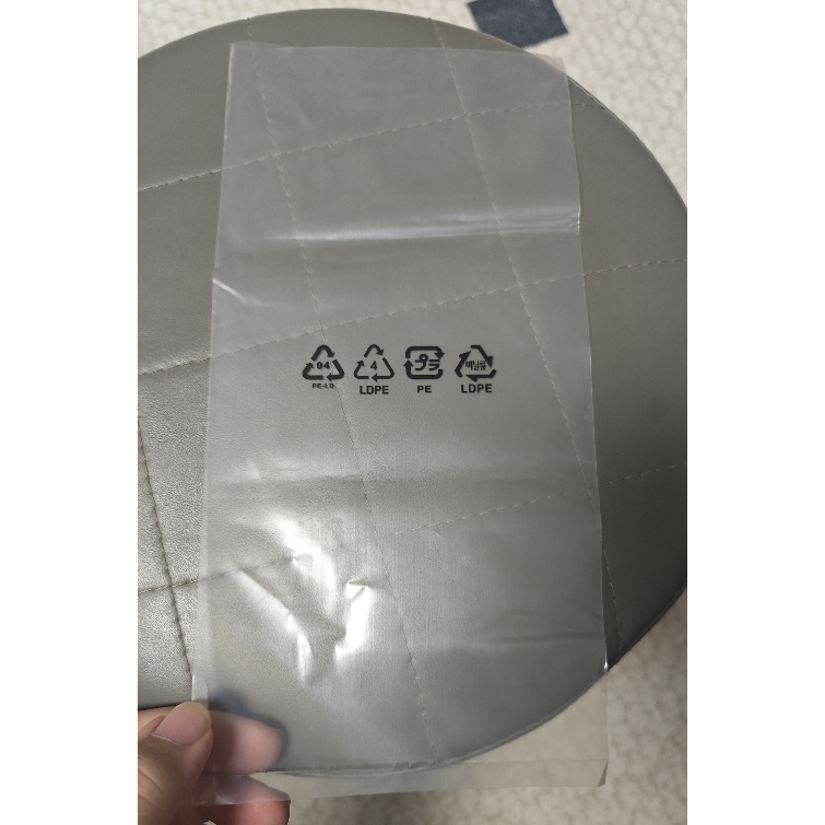 LDPE04透明自封袋印字ROHS韩语日语出口日本循环环保标现货定制