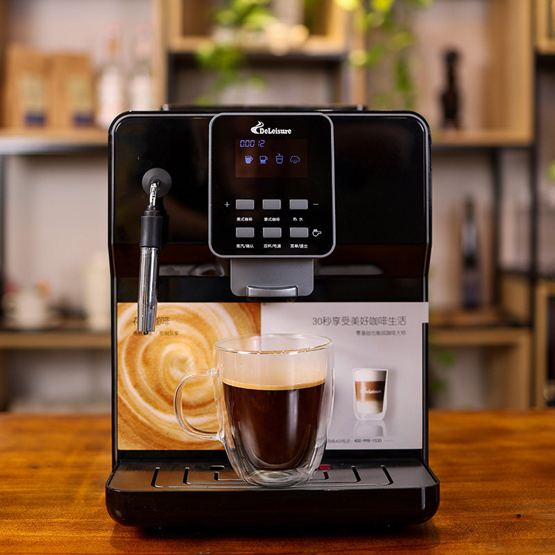 德颐 DE-18s现磨豆全自动咖啡机 意式家用商用办公室 可打发奶泡