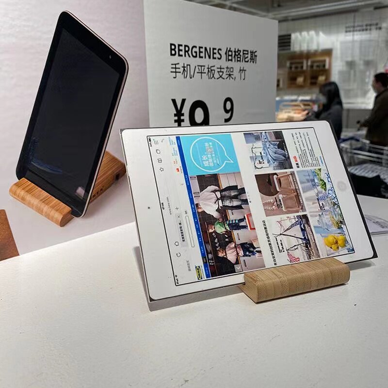 IKEA宜家伯格尼斯手机平板支架竹制实木手机座懒人支架 包邮
