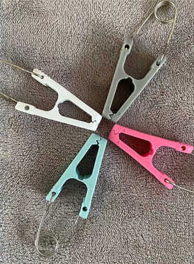 塑料晾晒夹晾衣夹家用内衣夹圆盘防风袜架夹子衣服晾衣架替换S钩