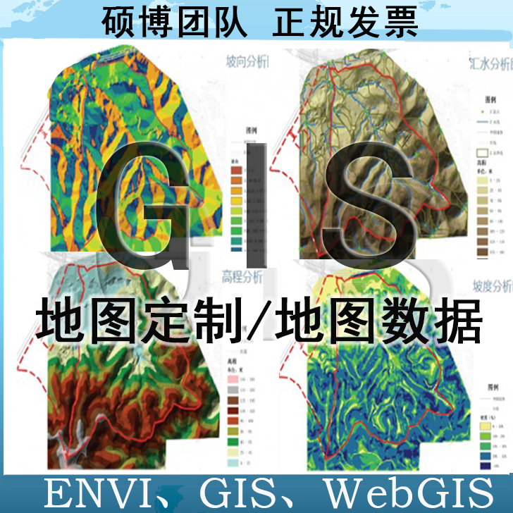 GIS代做图arcgis代画矢量shp数据地图订制envi遥感webgis开发系统