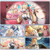 二次元 动漫鼠标垫超大号电竞游戏滑鼠垫男女办公桌垫学生书桌垫子