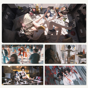 二次元 动漫游戏鼠标垫男生电竞游戏滑鼠垫办公室桌垫宿舍书桌垫子