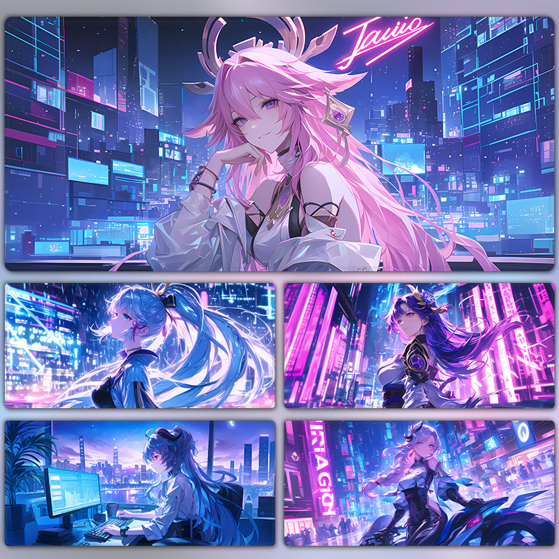 原神鼠标垫超大赛博朋克风电竞游戏滑鼠垫学生宿舍书桌电脑键盘垫,电脑硬件/显示器/电脑周边,鼠标垫/贴/腕垫,淘宝优惠券,粉丝福利购,淘宝优惠卷