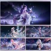 原神鼠标垫超大号电竞男生胡桃动漫游戏键盘垫刻晴电脑二次元 桌垫