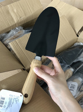 实木手柄园艺铲加厚种花小铁锹种菜松土花卉工具小铲子
