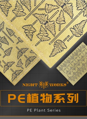 NightWorks 1/48/35/24龙爪蕨 PE蚀刻片 蕨类