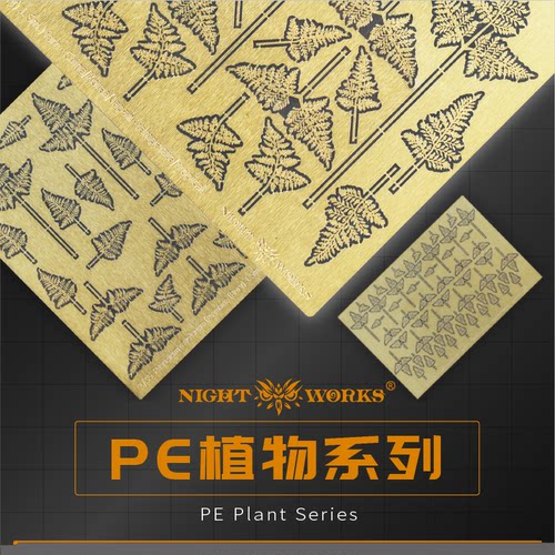 NightWorks 1/48/35/24龙爪蕨 PE蚀刻片 蕨类