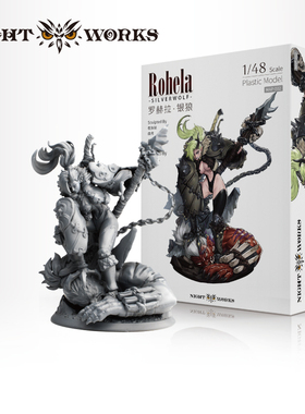 夜之工坊NightWorks 赏金猎人银狼 1/48塑料拼装模型原创微缩系列