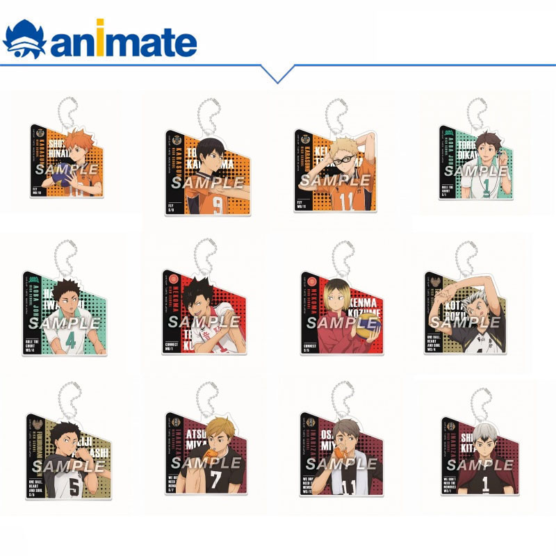 【现货】排球少年 动画版  赛前双层亚克力钥匙扣盒蛋animate正版