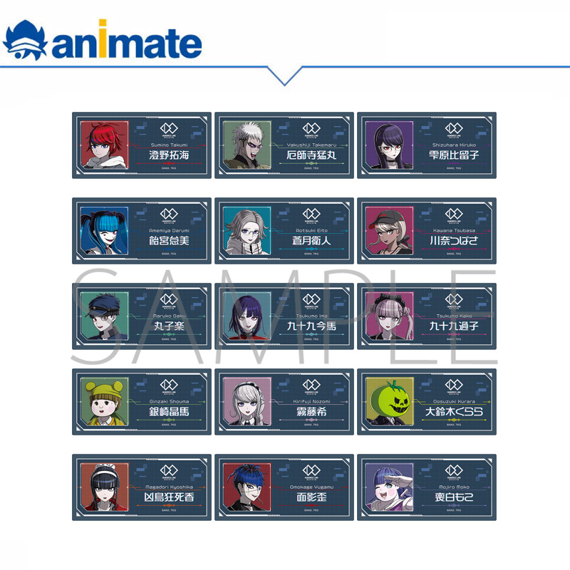 【预约】百日战纪 最终防卫学园 亚克力徽章名牌盒蛋 animate正版