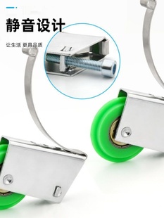 滑动门滑轮衣柜滑动门轮玻璃铝合金上下轮浴室门轨道浴室凹凸滚轮