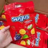 进口泰国原装 包邮 Sugus瑞士糖混合水果味软糖袋装 175g 香港港版