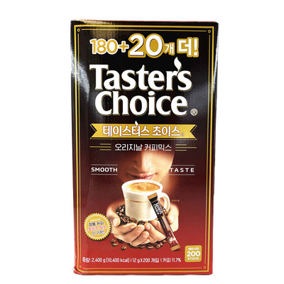 韩国进口乐天雀巢速溶咖啡200条