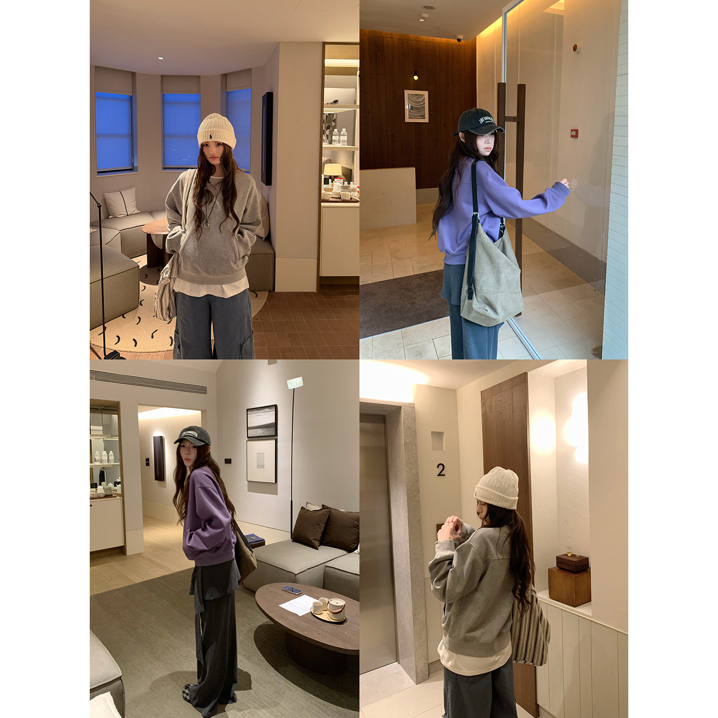 荒荒家口袋套头卫衣上衣图片