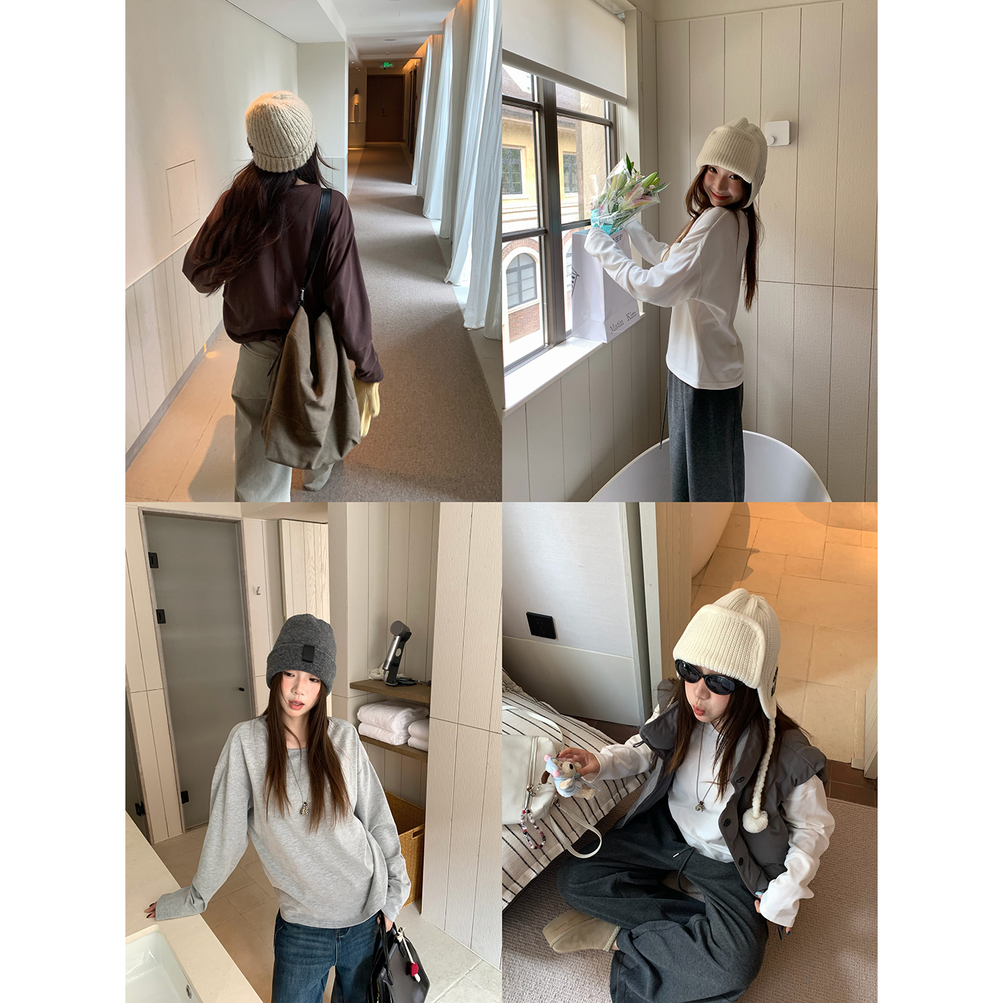 荒荒家分割线长袖T打底内搭外穿