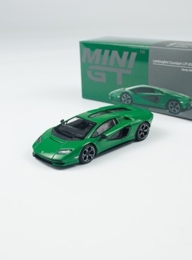 MINIGT 1:64 兰博基尼 康塔什 LPI 800-4 Verde Medio 合金车模型