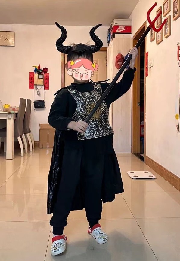 西游记牛魔王服装儿童六一节化妆舞会表演小妖怪牛角恶魔披风斗篷,模玩/动漫/周边/娃圈三坑/桌游,万圣/圣诞/儿童节用服饰,淘宝优惠券,粉丝福利购,淘宝优惠卷