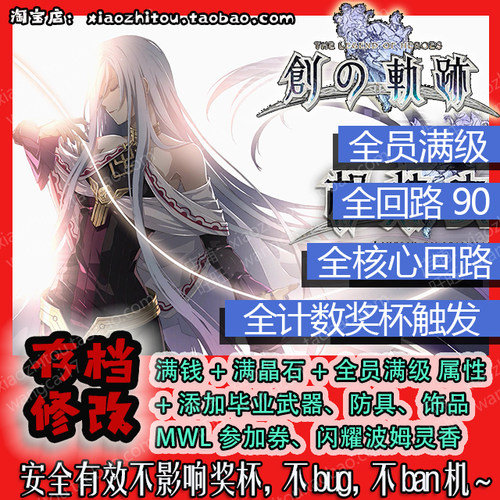 小指头  PS4 创之轨迹 存档修改 毕业武器 250级 支持1.13 RP699 - 封面