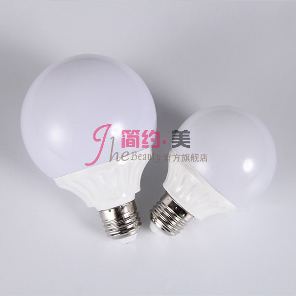现代 led灯泡E27大螺口5w高亮球泡灯12W贴片高亮LED lamp龙珠灯泡