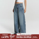 高街宽松显瘦直筒侧袋弯刀阔腿牛仔裤 RAPPEYE 国潮设计感复古美式