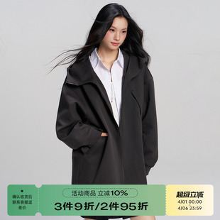 长款 卫衣外套 休闲宽松重磅复古潮牌简约情侣拉链连帽开衫 RAPPEYE