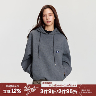 RAPPEYE 美式500g重磅抽绳帽衫复古国潮情侣连帽廓形空气层卫衣