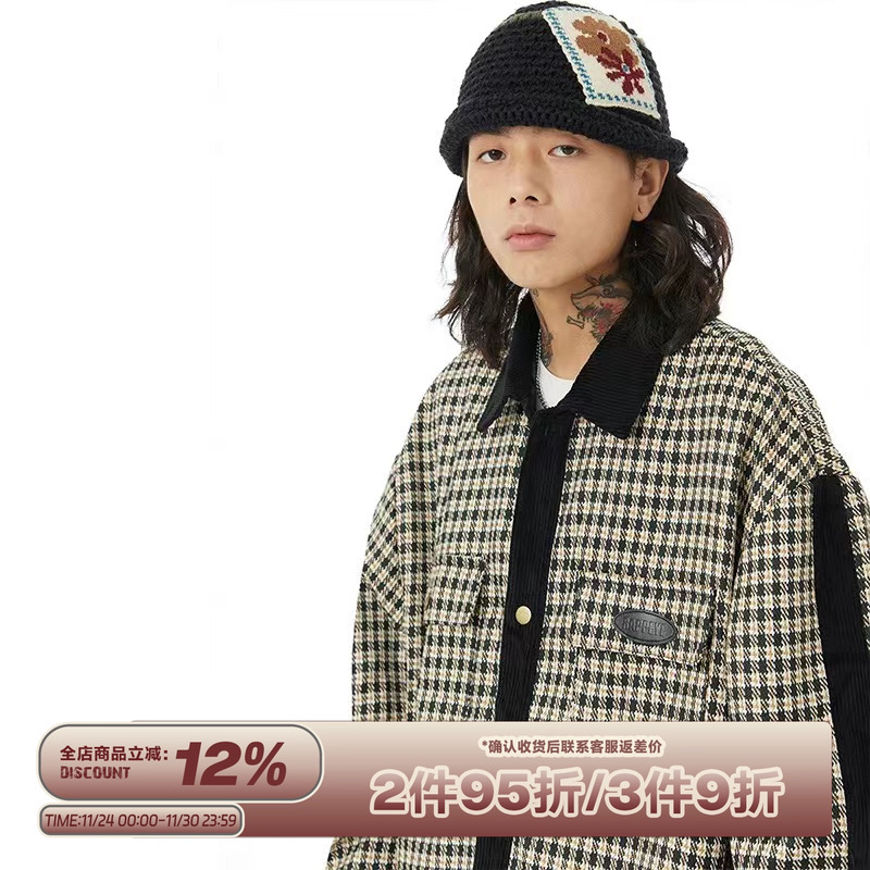 RAPPEYE春季宽松小香风格纹外套