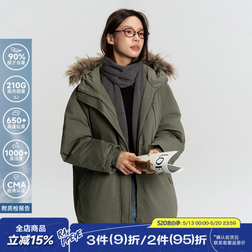 RAPPEYE复古休闲工装羽绒派克服