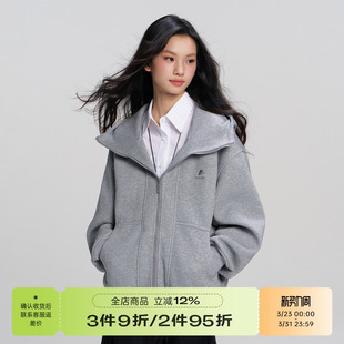 RAPPEYE 重磅廓形连帽美式复古宽松情侣开衫外套上衣机能拉链卫衣